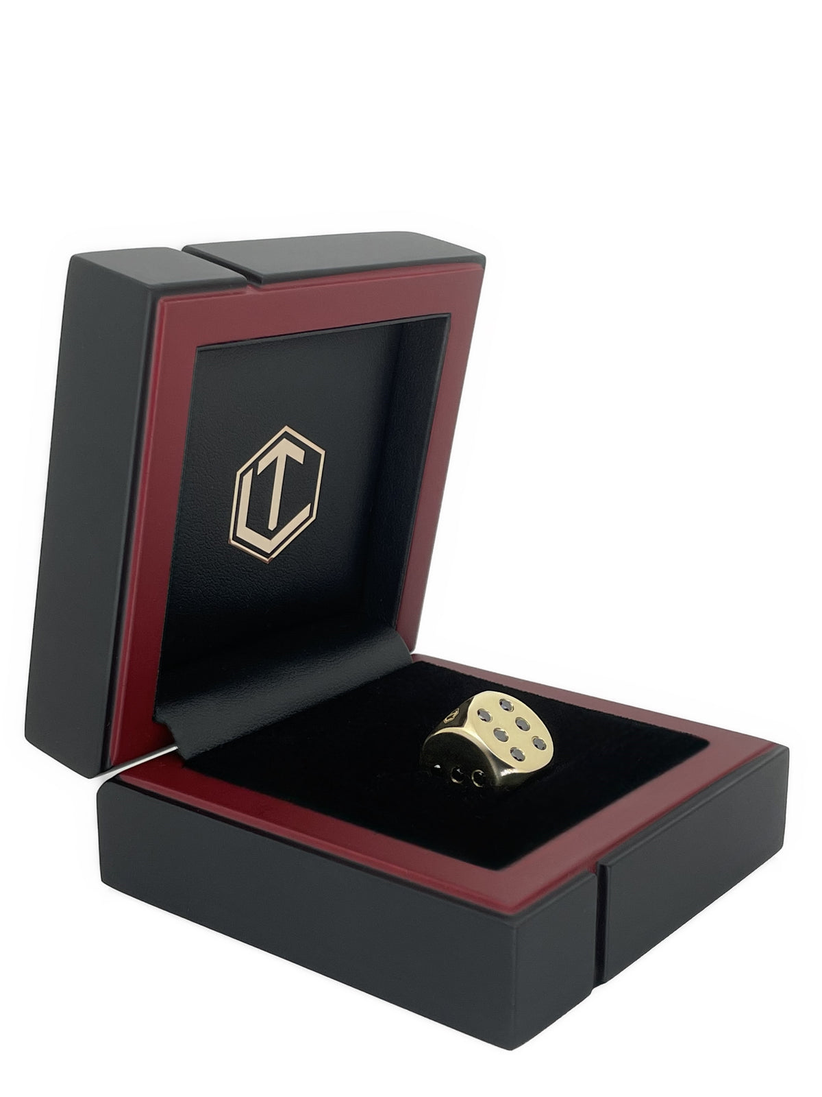 CUBO DI DESIGN IN ORO 18K CON DIAMANTI